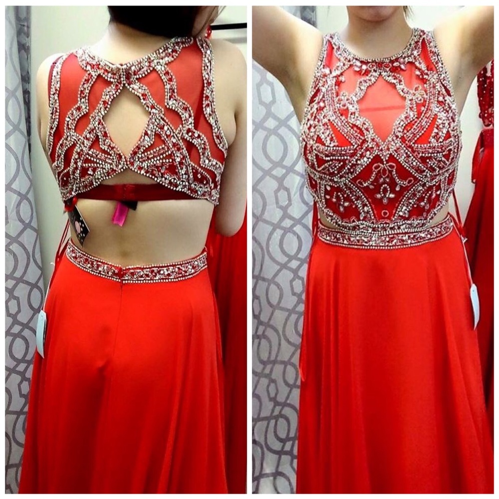 Red Grad dress